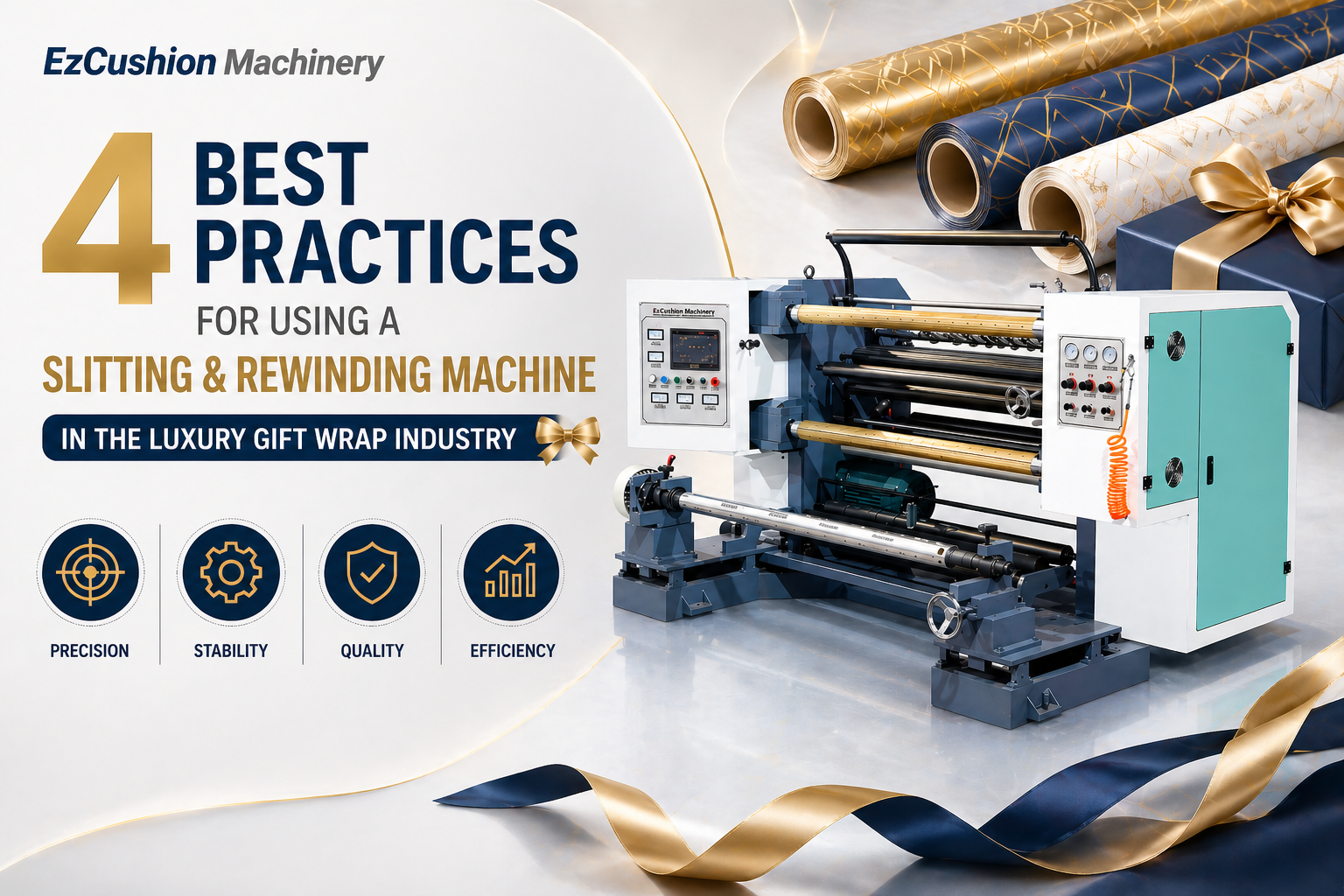 4 Best Practices for Using a Slitting and Rewinding Machine in the Luxury Gift Wrap Industry